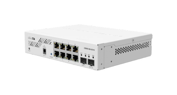 MikroTik Cloud Smart Switch Mikrotik CSS610-8G-2S+IN is SwOS ...